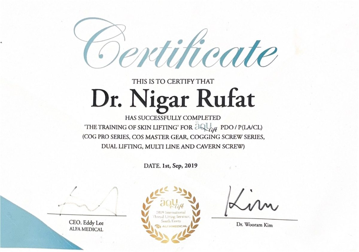 AQU Lift – PDO Thread Lifting Training (South Korea) – Dr. Nigar Rüfət