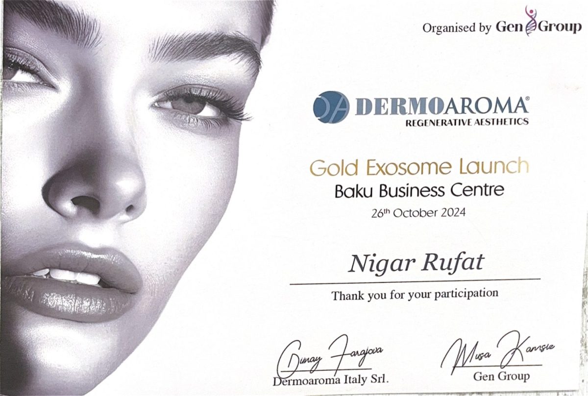 Dermoaroma – Gold Exosome Launch – Dr. Nigar Rüfət