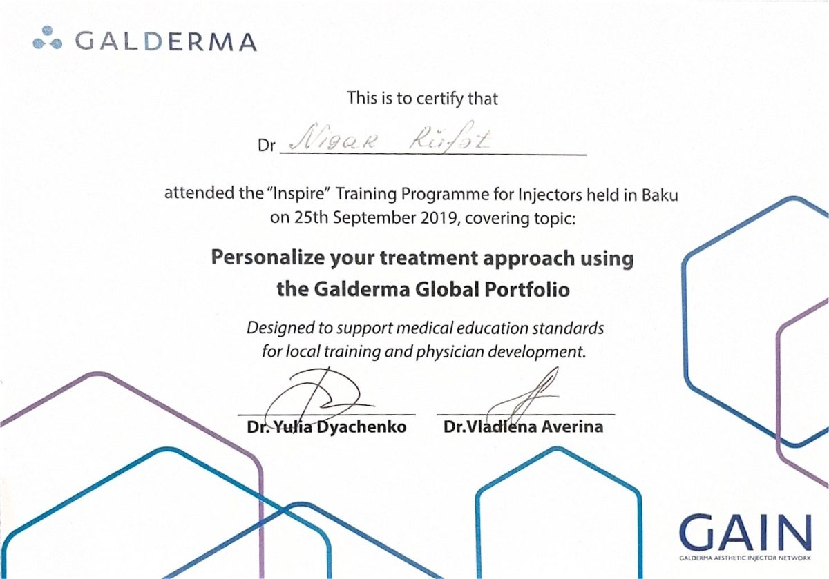 Galderma "Inspire" – Training Programme for Injectors – Dr. Nigar Rüfət