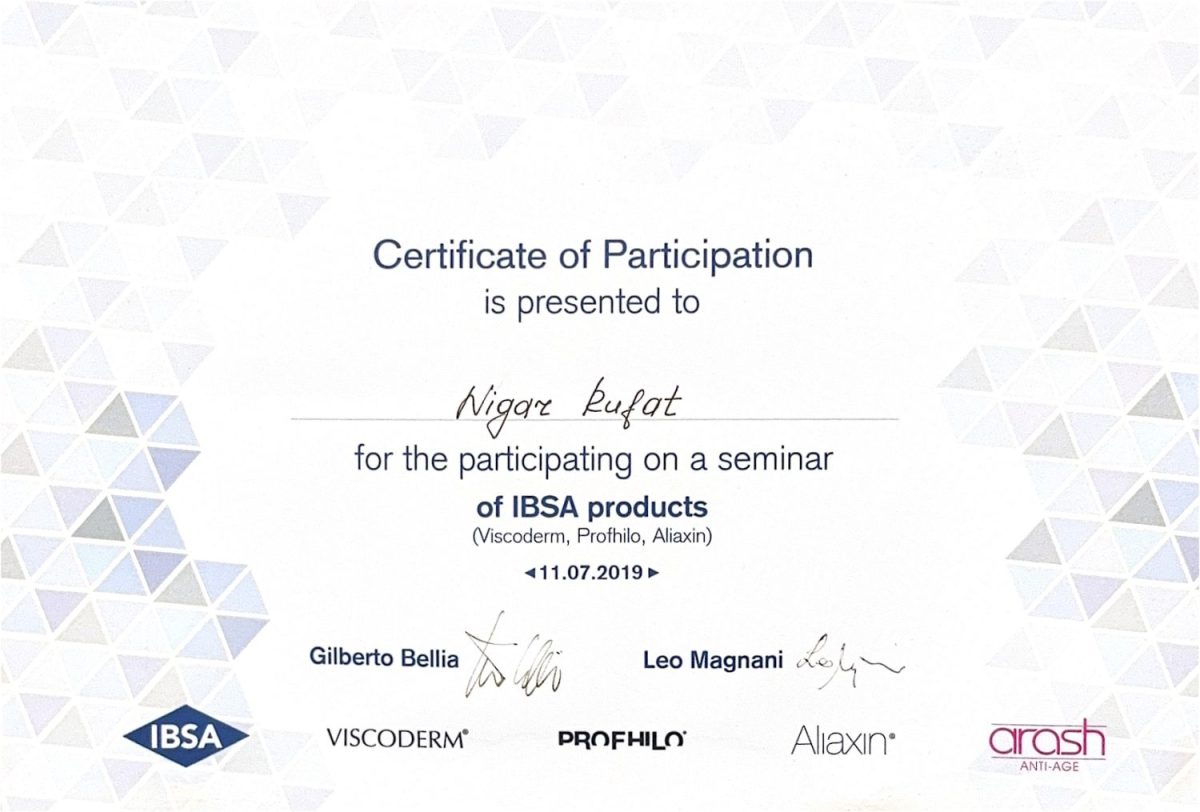 IBSA – Viscoderm, Profhilo & Aliaxin Seminar – Dr. Nigar Rüfət