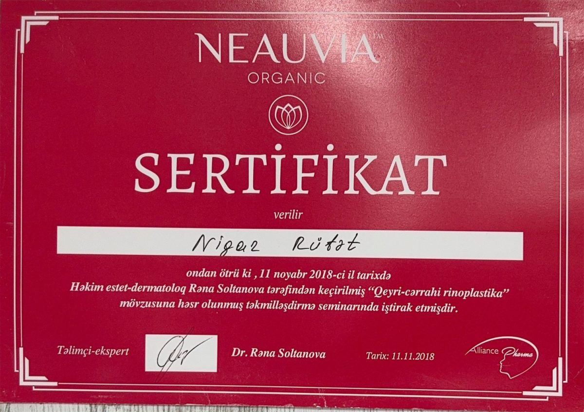 Neauvia Organic – "Non-Surgical Rhinoplasty" Seminar – Dr. Nigar Rüfət