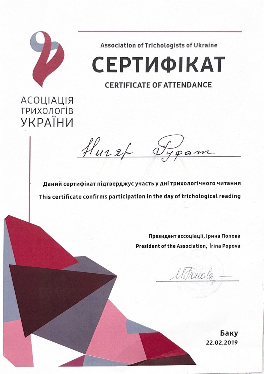 Association of Trichologists of Ukraine – Trichology Reading Day – Dr. Nigar Rüfət
